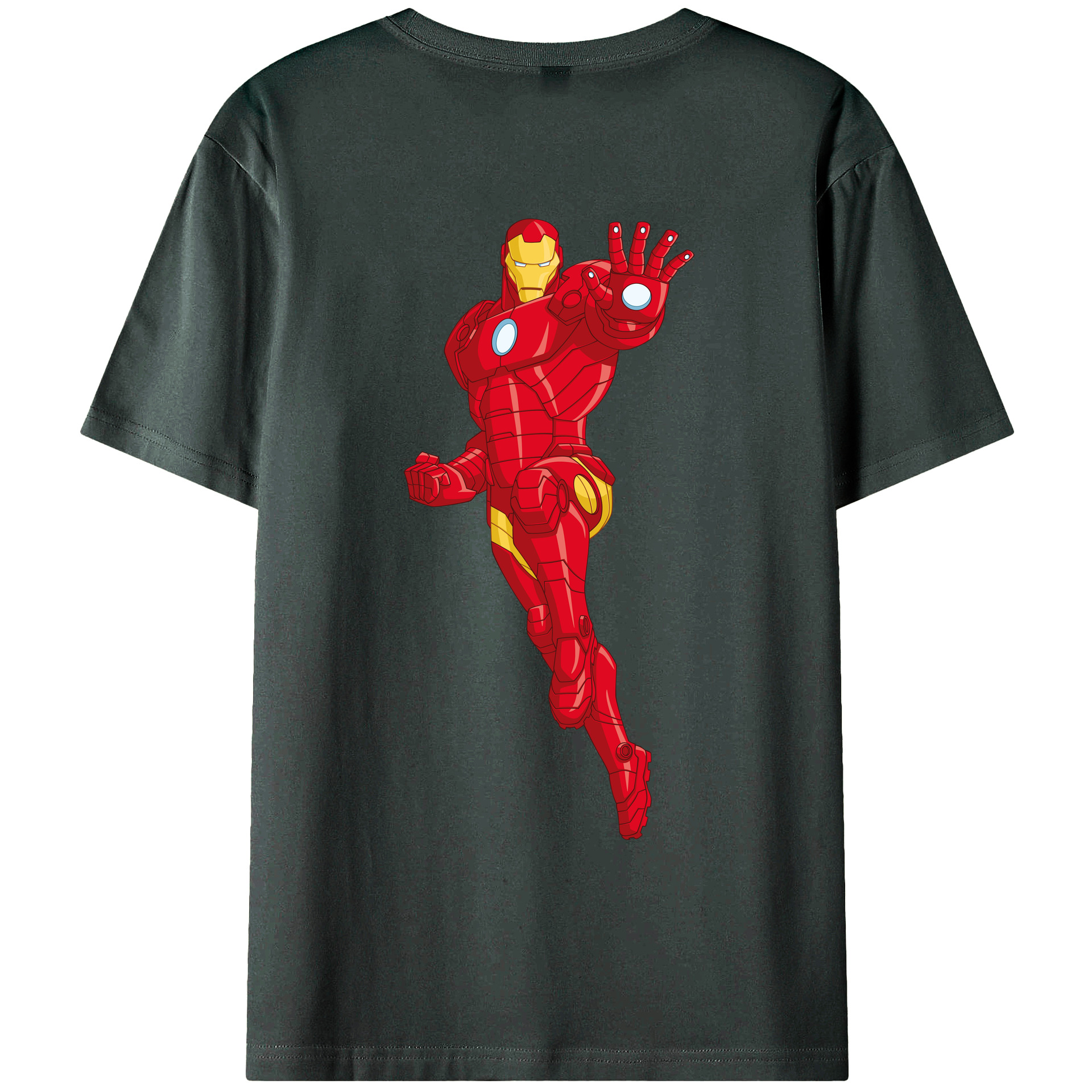 （画像用） アベンジャーズ The Avengers 綿100％ メンズ半袖Tシャツ（バックプリント） 通気性